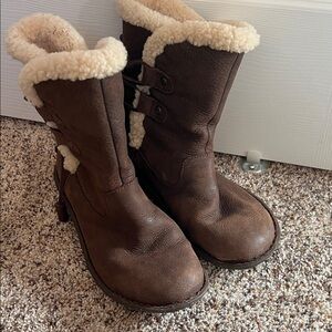 UGG Chocolate Shearling Winter Boots